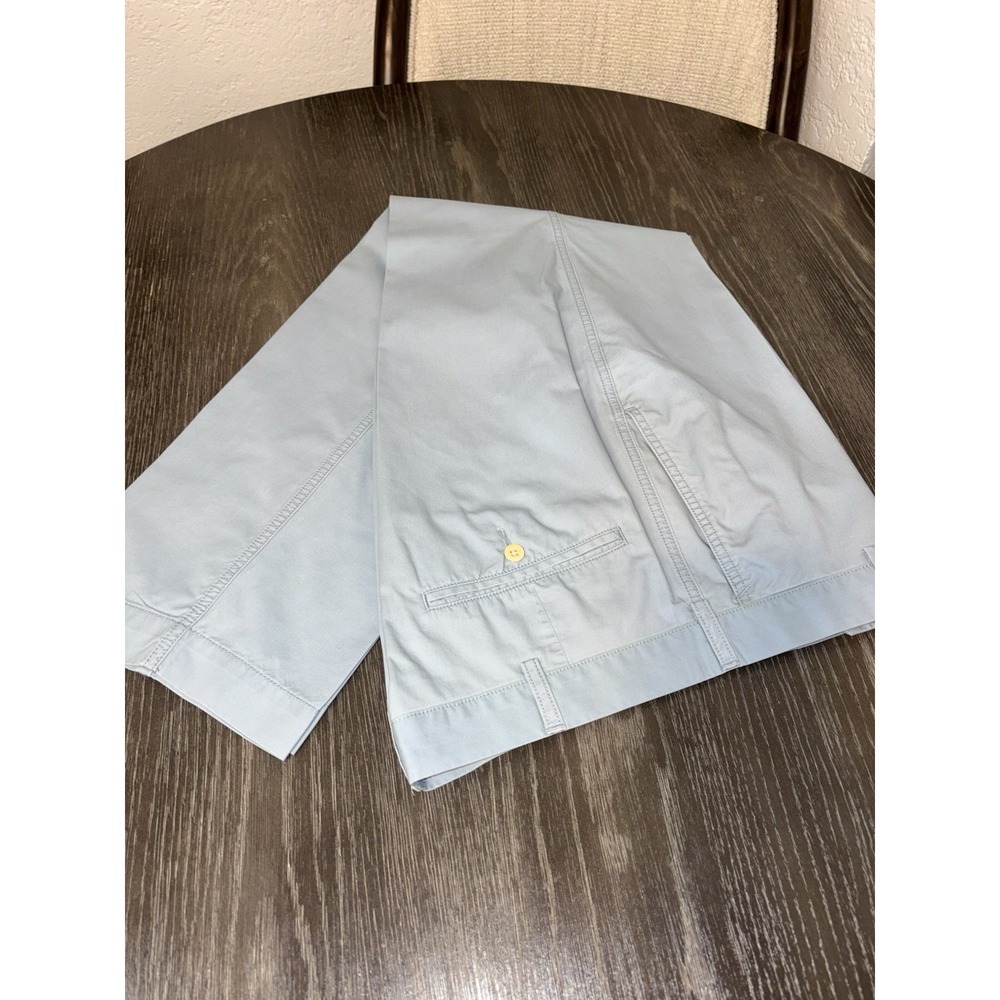Polo Ralph Lauren Pants Mens 36X32  Blue Slim Stretch Chino Classic Flat Front